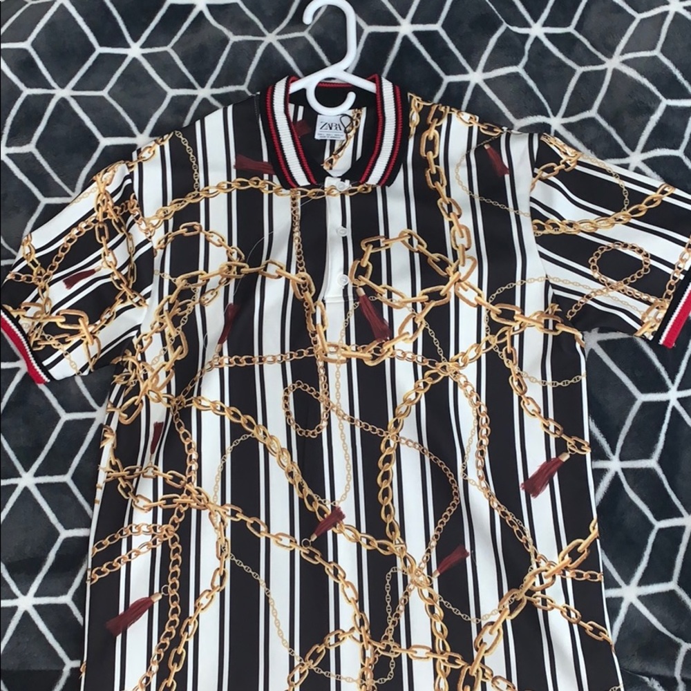 - Zara Chains Polo Shirt